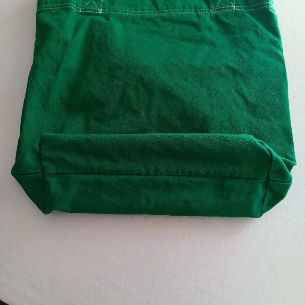 Polar Graphics Green Canvas Tote Vail Colorado Shopping Book Bag